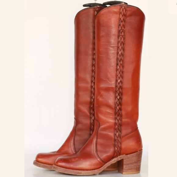 Frye Shoes - Vintage Frye Campus Braided Boots